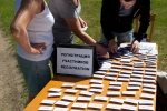 Dalyvių registracijos stalelis 