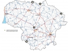 Pirmosios patikros vartų įrengimo vietos