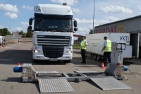 Mobilus stabdžių stendas gali būti naudojamas tik tose aikštelėse, kur patikra netrukdo įprasto eismo