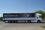 Varžybose bus naudojamas šis naujasis Volvo FH vilkikas su puspriekabe